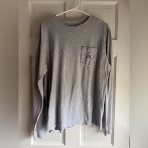 Vineyard Vines Swordfish Long Sleeve Pocket Tee Men’s Medium Heather Gray